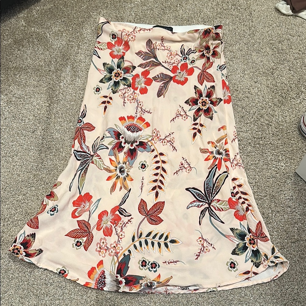 Floral Cream Skirt